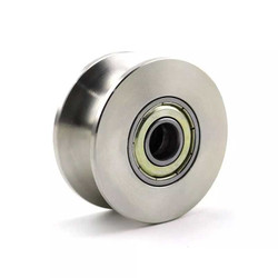 EngineStand.com U Groove Bearing Pulley Ball Bearing Pulley Roller Steel Roller Wheel RES-ACC-U026