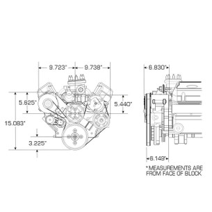Vintage Air Front Runner™ Drive System Small Block Ford Bright/Chrome Power Steering without Pump | #176018 by Vintage Air 176018