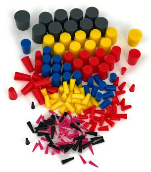 EngineStand.com High Temp Masking Supply 235 Piece Silicone Rubber Plug Set - 1/32" to 1" Range RES-ACC-U019