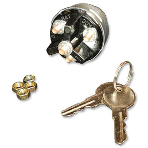 EngineStand.com Ignition Switch with Key, 4 Position Universal Key Ignition Switch 12v for Car, Truck, Tractor, Trailer, Forklift, and More, Acc/Off/IGN/Start RES-ACC-U028