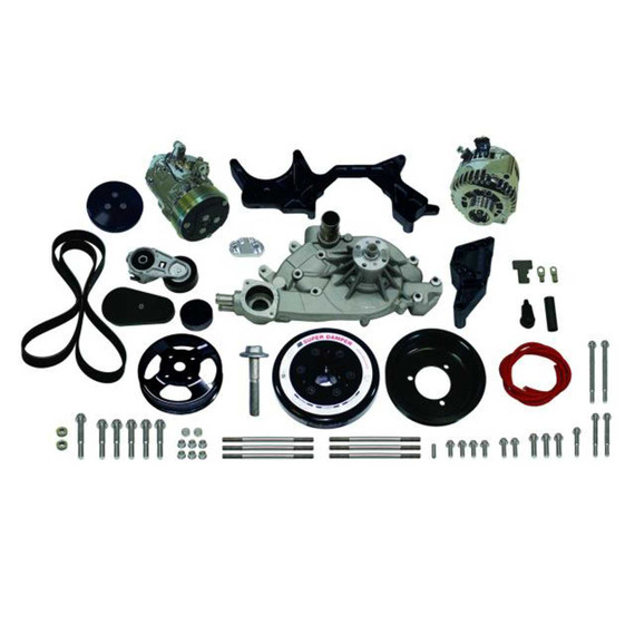 Vintage Air Front Runner™ Drive System GM LS Black/Chrome without Power Steering | #172018 by Vintage Air 172018