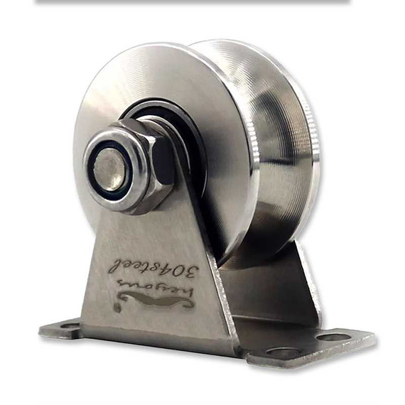 EngineStand.com Steel U Channel Metal Roller Pulley Wheel Pulleys for Rope Cable Pulley Block RES-ACC-U027