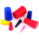 EngineStand.com 80 Pc 1/16" to 3/4" High Temp Silicone Rubber Tapered Plug Kit - Powder Coating RES-ACC-U018