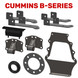 EngineStand.com Cummins B-Series Engine Mounting Kit (For Mechman Running Engine Stand) RES-CBS-MMK-BLK