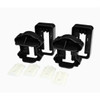 Fiberon Classic Midnight Black PVC Line Brackets # 774163, 12 Packs of 2 -NEW