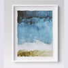 24" x 30" Painting Framed Print Blue