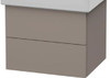 Duravit DL632401414 Wall Mount Two Drawers Bathroom Vanity - Terra
