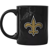 Boelter Brands NFL New Orleans Saints Sculpted Rally Mug in Black, 11 oz