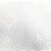 Crocheted Doily Style Placemats 18" x 12" in Blue, Coated in Clear PVC, Set of 4