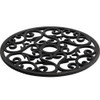 Old Home Black Scroll Multi Purpose Silicone Trivet,  Non-Slip, Heat Resistant