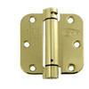 Cal-Royal NEWSH3558R US4 Spring Hinges 3 1/2" x 3 1/2", 5/8" Radius,Satin Brass