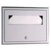 Stainless Recessed Seat Cover Dispenser, Satin Finish, 15-58" Width x 11-1/4" H