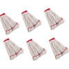 Rubbermaid Large C253 Swinger Loop Mop Heads, Pack of 6 (RCPC253WHI) - White