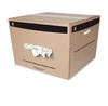 Box of Buffalo Industries 25 lbs. Terry Cloth Towel Gold Stripes