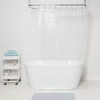 Sultan Linens Clear Shower Curtain Liner with 12 Metal Grommets, 70" x 72"