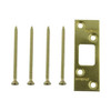 Kwikset Deadbolt Strike in Polished Brass #3222-01 3, 10 Pack  (New Damaged Box)