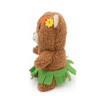 ZippyPaws Cheeky Chumz Summer Bear with Grass Skirt Dog Toy