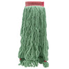 Rubbermaid Antimicrobial Web Foot Shrinkless Mop Head Large 5" Band, 6 Pack