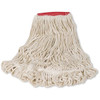 Rubbermaid FGD25306WH00 Super Stitch Blend Mop Large, 5 in., White (6 Pack)