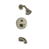 Fortis Serie Caffe Pressure Balanced Tub and Shower Trim Kit in Brushed Nickel