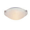 Cordelia Lighting 15002 -12 in. 2-Light 60W Ceiling Fixture in Brushed Nickel