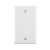 25 PK-Leviton 001-88014 Single Gang White Blank Box Mounted Plastic Wallplate