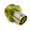 Uponor D4143263 R32 x 5/8 in. MultiPress Manifold Straight Brass Adapter, QTY 8