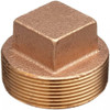 ProFlo IBRLFSHSPH 1-1/4" Brass Square Head Solid Plug, Case of 30