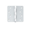 Cal-Royal RH60 US26D Full Mortise Plain Bearing Round Corner 4" x 4", 2 Pack