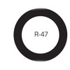 Lincoln Products LIN110147 R-47 5/8 in. Rubber O-Ring, 144 count