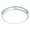 Thomas Energy Star Certified Ceiling Fixture White Acrylic Lens, Brushed Nickel
