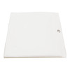San Suede Heavy 10 Gauge Vinyl Shower Curtain in White Embossed Pebble, 72 x 72