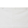 San Suede Heavy 10 Gauge Vinyl Shower Curtain in White Embossed Pebble, 72 x 72
