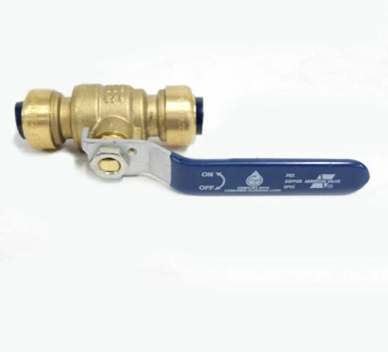 Lot of 6 - American Valve G100VL 1/2" Lead Free Ball Valve (see notes)