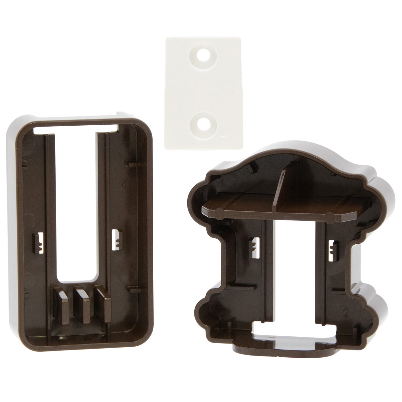Fiberon Classic Chestnut Brown PVC Line Brackets #774159, 12 Kits