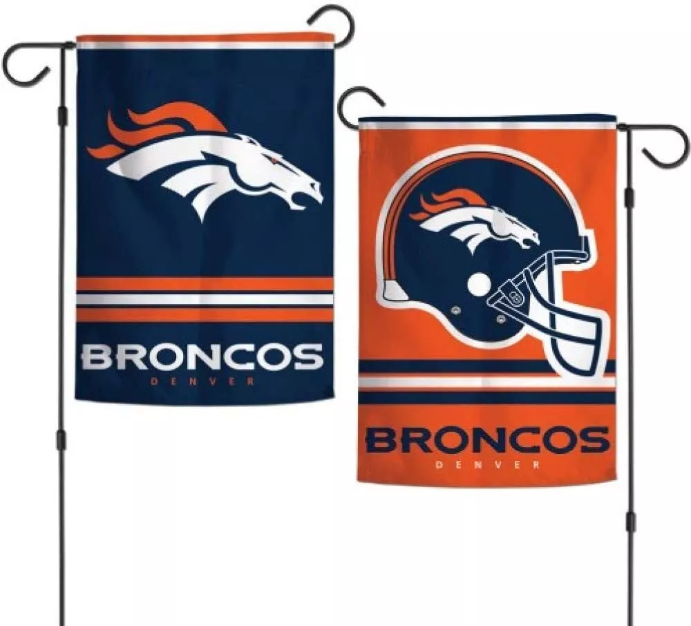 NFL Denver Broncos  Double Sided 12" x 18" Garden Flag