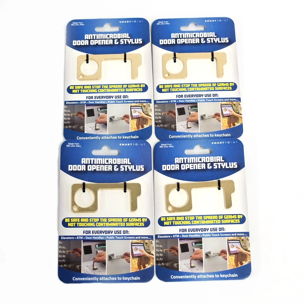 Antimicrobial Door Opener and Stylus in Gold - Set of 4