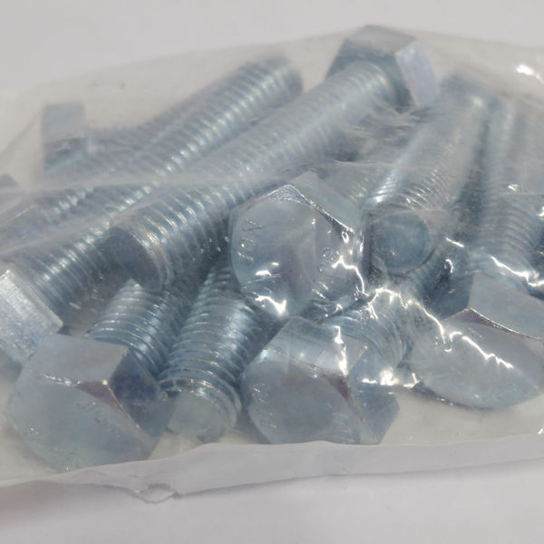 Endries International 3/4-10 x 4-1/2 Zinc Hex Head Tap Bolt - 12 Pack