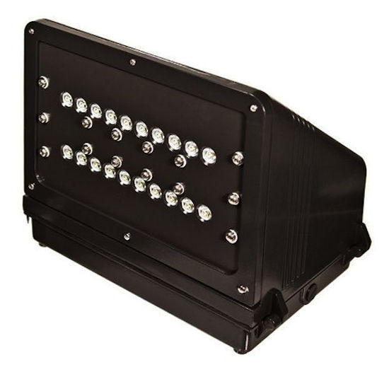 TCP LED Cutofff Wall Pack 30W, 5600K Aluminum Outdoor Wall Mount Down Light