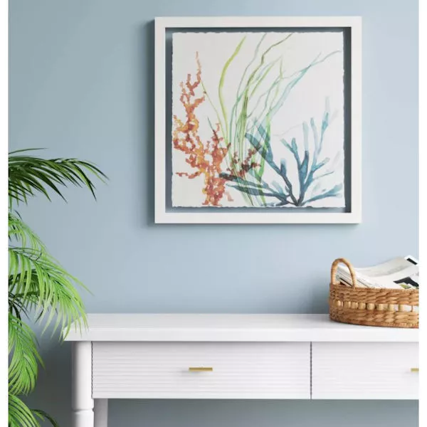 20"x 20" Garden Watercolor Framed Wall Print