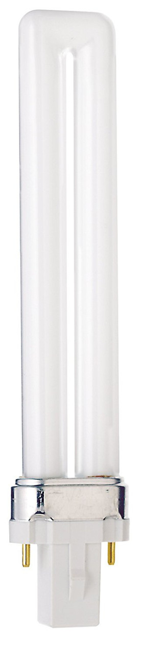 Satco 9W 2700K 2-Pin T4 Twin Tube Compact Fluorescent Bulb