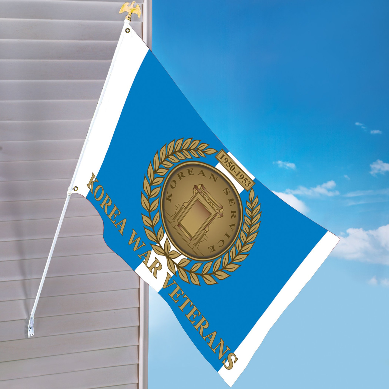 Korean War Veterans 3 x 5 FT Indoor/Outdoor Flag with Metal Grommets