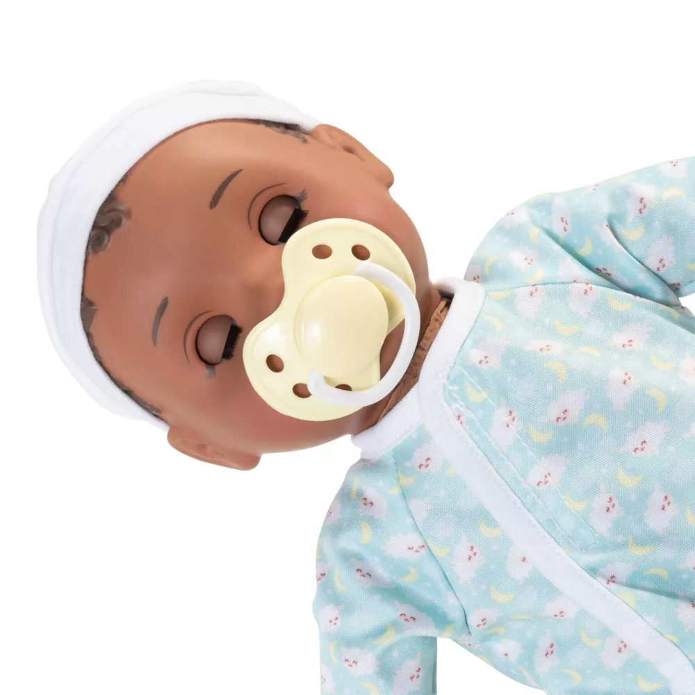 Perfectly Cute My Sleepy Baby 14" Baby Doll - Dark Brunette with Brown Eyes