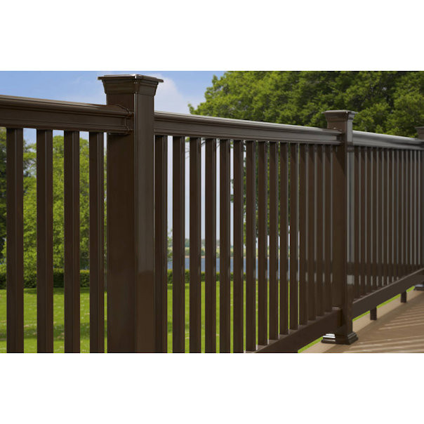 Common Actual, Composite Deck Baluster Chestnut Brown - 1.25-in x 33.5-in 5 PK.