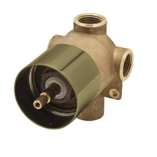 Rohl AC27-TCB/BO Cisal Four Port Three Direction Diverter Rough Body Only, Brass