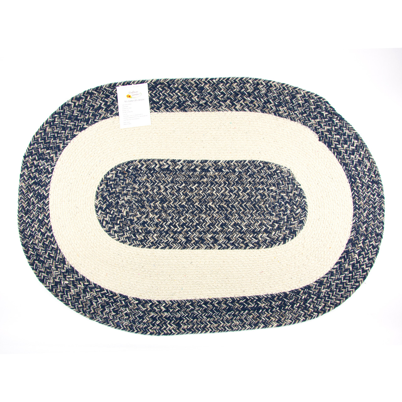 Sunflower Garden LIVE LAUGH LOVE Braided Rug Set, 20 x 30 Inch