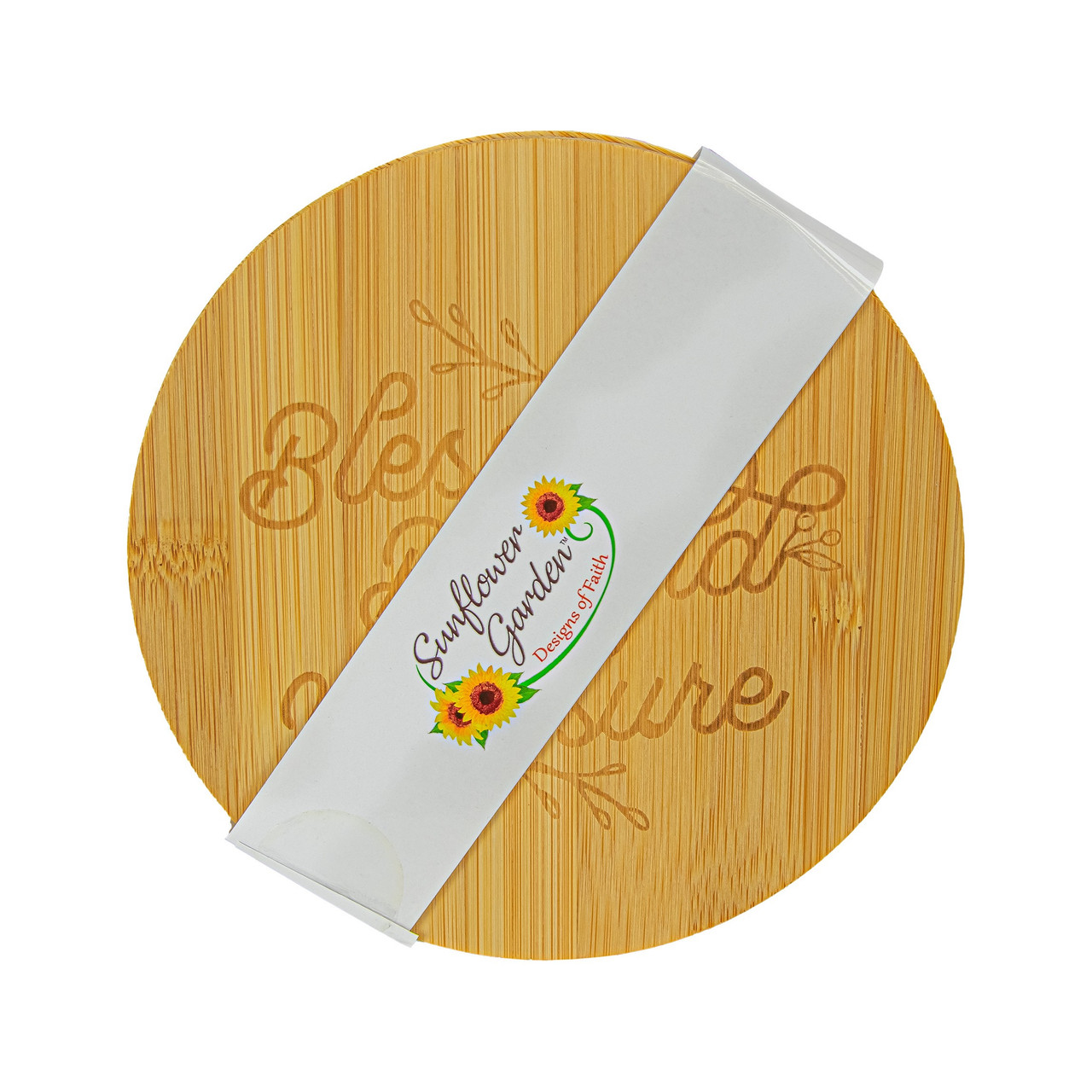 Sunflower Garden Faith Inspired Bamboo Trivet Set