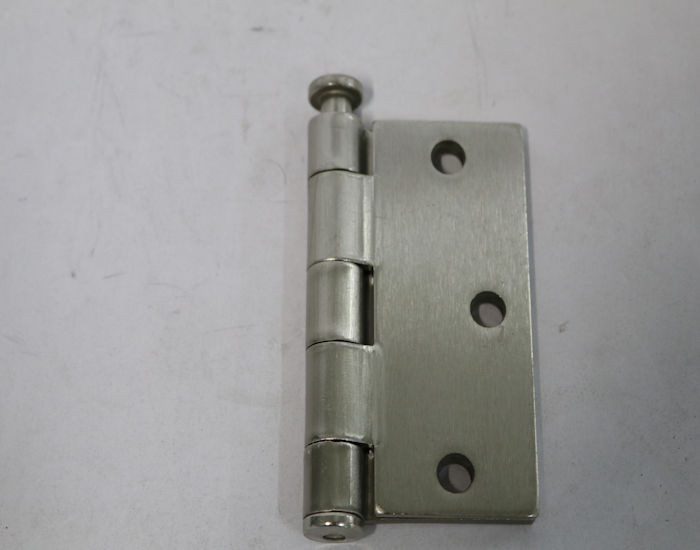 Cal-Royal 3-1/2 in. Full Mortise Plain Bearing Hinge In Satin Nickel, 2 Per Box