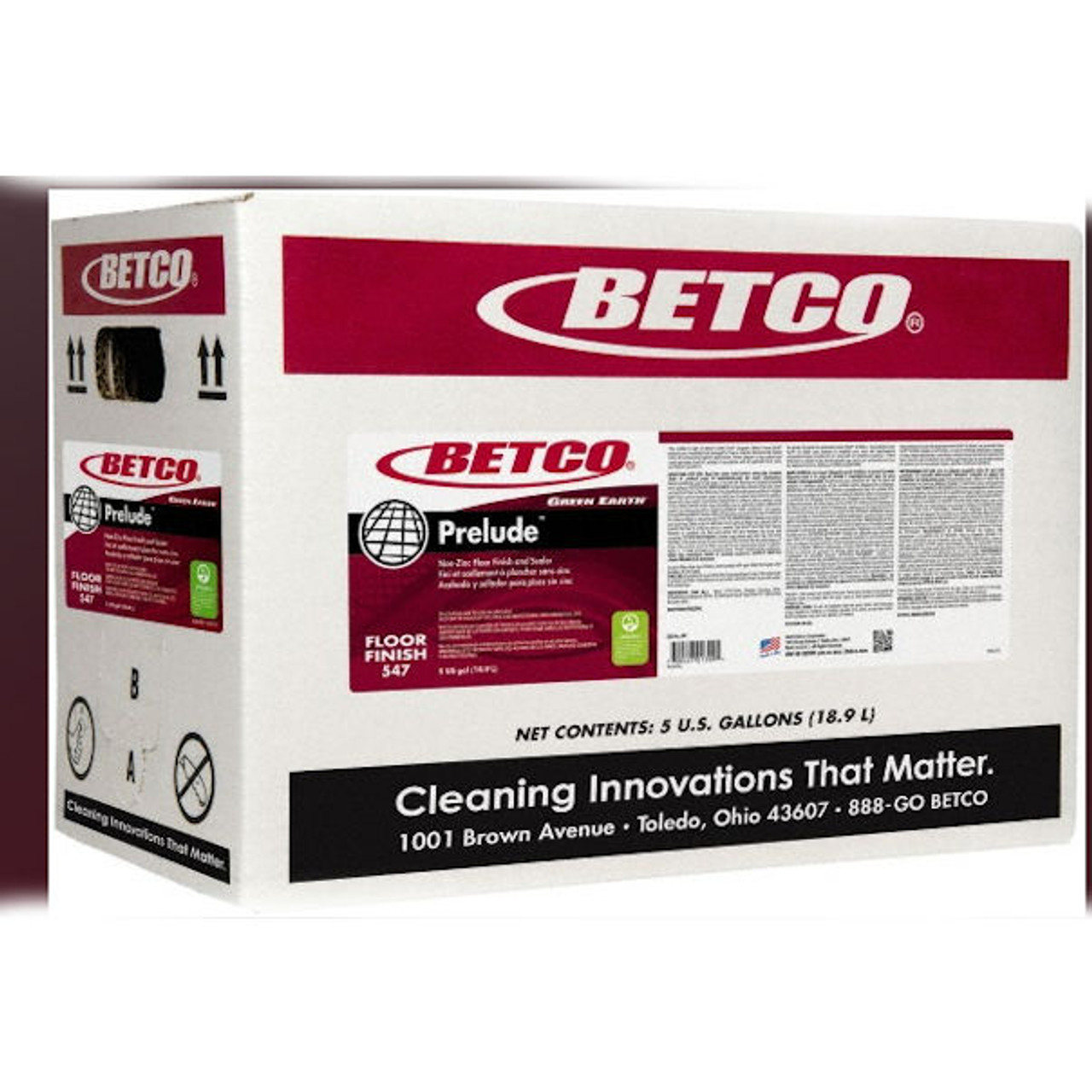 Betco Green Earth Prelude Cleaning Floor Finish And Sealer 5 Gal