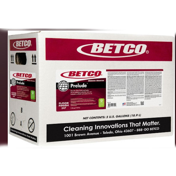 Betco Green Earth Prelude Cleaning Floor Finish and Sealer 5 GAL New Damaged Box